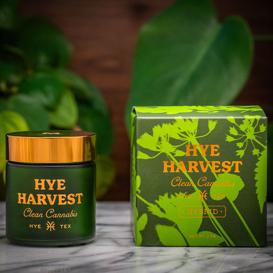 Texas-grown Peanut Butter Runtz THCa flower from Hye Harvest, federally compliant hemp-derived cannabis flower.